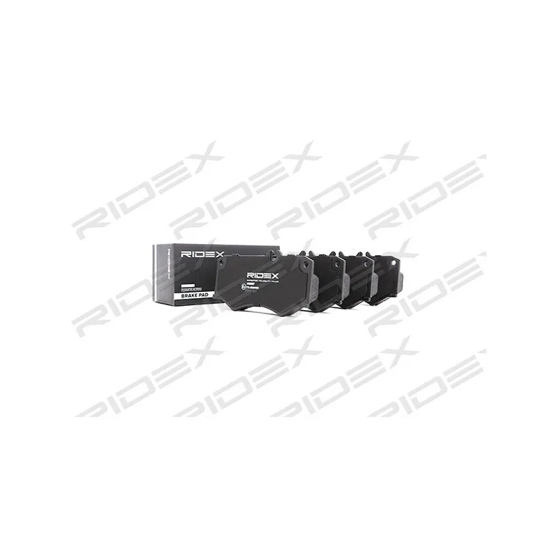 Jeu de 4 plaquettes de frein avant RIDEX 402B0207 - Visuel 1