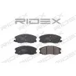 RIDEX 402B0209 - Jeu de 4 plaquettes de frein avant