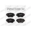 RIDEX 402B0211 - Jeu de 4 plaquettes de frein avant
