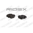 RIDEX 402B0211 - Jeu de 4 plaquettes de frein avant