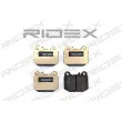 RIDEX 402B0213 - Jeu de 4 plaquettes de frein arrière