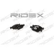 RIDEX 402B0214 - Jeu de 4 plaquettes de frein avant