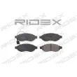 RIDEX 402B0219 - Jeu de 4 plaquettes de frein avant
