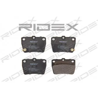 RIDEX 402B0223 - Jeu de 4 plaquettes de frein arrière