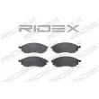 RIDEX 402B0228 - Jeu de 4 plaquettes de frein avant