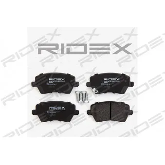 RIDEX 402B0234 - Jeu de 4 plaquettes de frein avant