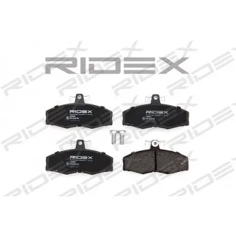 Jeu de 4 plaquettes de frein avant RIDEX 402B0237