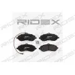 RIDEX 402B0244 - Jeu de 4 plaquettes de frein avant