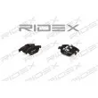 RIDEX 402B0245 - Jeu de 4 plaquettes de frein arrière