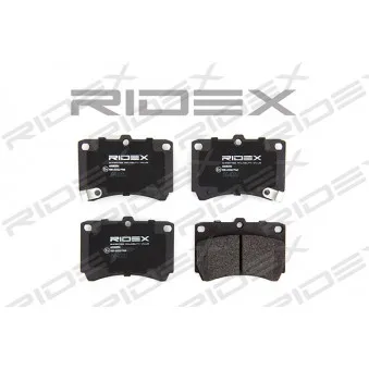 RIDEX 402B0256 - Jeu de 4 plaquettes de frein avant