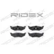 RIDEX 402B0261 - Jeu de 4 plaquettes de frein arrière