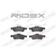 RIDEX 402B0275 - Jeu de 4 plaquettes de frein arrière