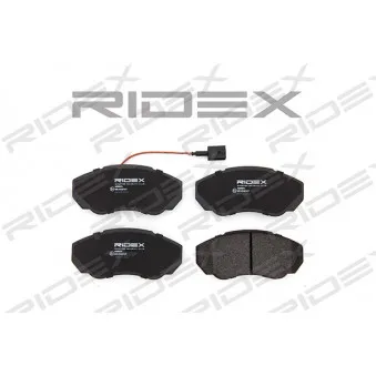 RIDEX 402B0276 - Jeu de 4 plaquettes de frein avant
