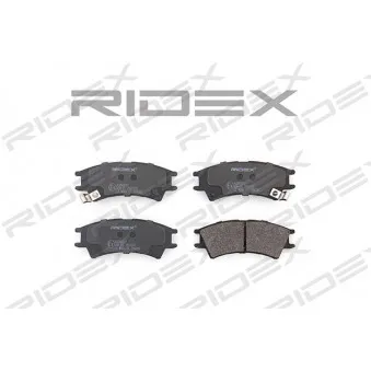 RIDEX 402B0287 - Jeu de 4 plaquettes de frein avant