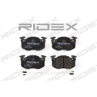 RIDEX 402B0292 - Jeu de 4 plaquettes de frein avant