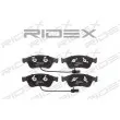 RIDEX 402B0302 - Jeu de 4 plaquettes de frein avant
