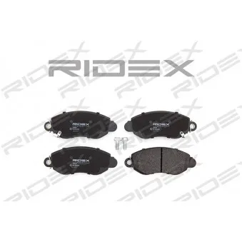 RIDEX 402B0309 - Jeu de 4 plaquettes de frein avant