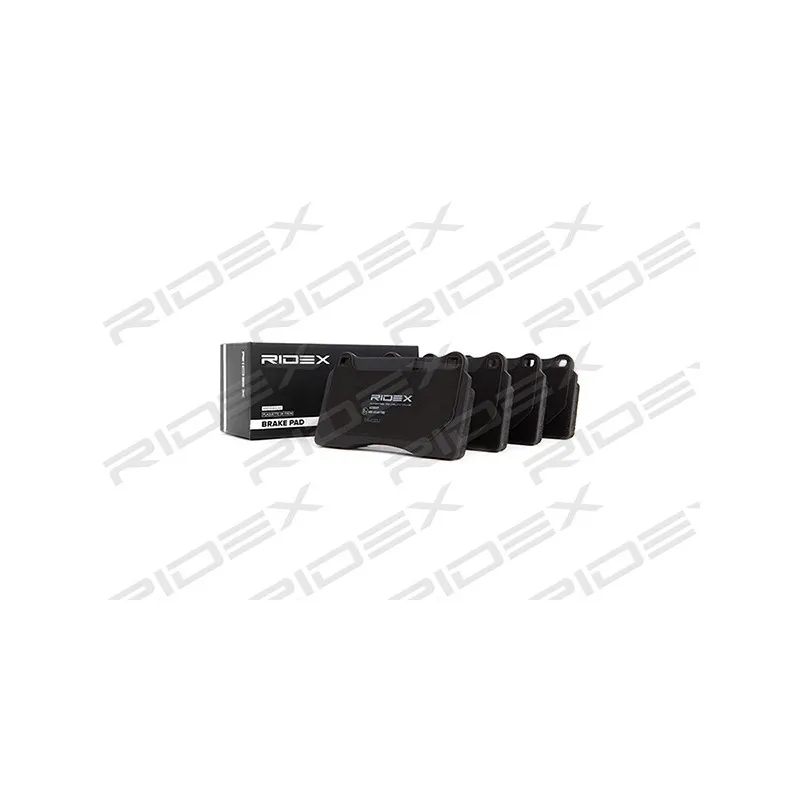 Jeu de 4 plaquettes de frein avant RIDEX 402B0311 - Visuel 1