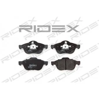 RIDEX 402B0312 - Jeu de 4 plaquettes de frein avant