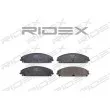 RIDEX 402B0326 - Jeu de 4 plaquettes de frein avant