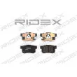 RIDEX 402B0337 - Jeu de 4 plaquettes de frein arrière