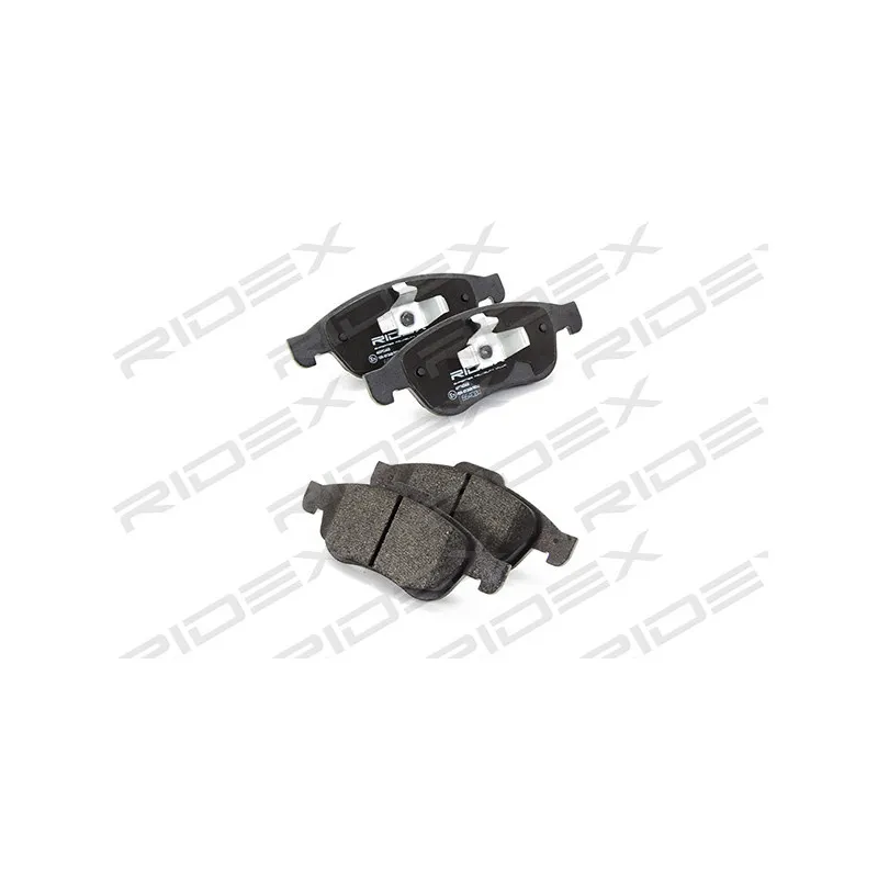 Jeu de 4 plaquettes de frein avant RIDEX 402B0343 - Visuel 1
