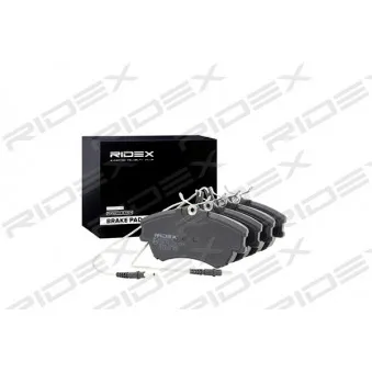 Jeu de 4 plaquettes de frein avant RIDEX OEM 6025370851