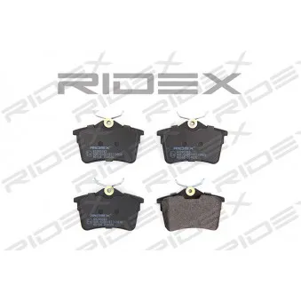 RIDEX 402B0383 - Jeu de 4 plaquettes de frein arrière