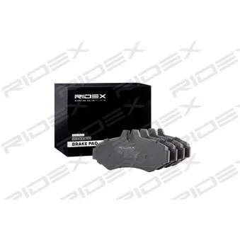 RIDEX 402B0384 - Jeu de 4 plaquettes de frein arrière