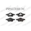 Jeu de 4 plaquettes de frein avant RIDEX [402B0471]