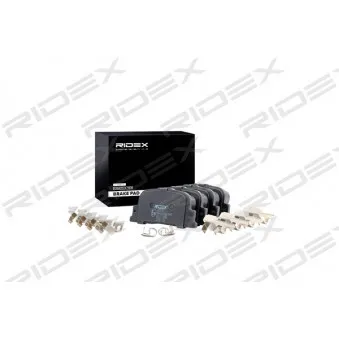 RIDEX 402B0517 - Jeu de 4 plaquettes de frein arrière