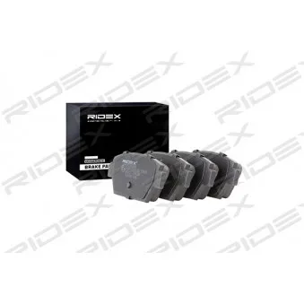RIDEX 402B0608 - Jeu de 4 plaquettes de frein arrière