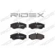 RIDEX 402B0645 - Jeu de 4 plaquettes de frein avant