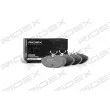 RIDEX 402B0651 - Jeu de 4 plaquettes de frein arrière