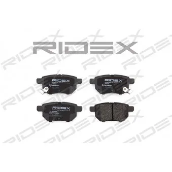 Jeu de 4 plaquettes de frein arrière RIDEX OEM 0446652160