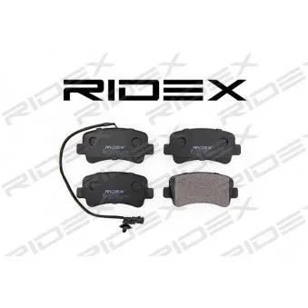 RIDEX 402B0704 - Jeu de 4 plaquettes de frein arrière