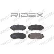 RIDEX 402B0735 - Jeu de 4 plaquettes de frein avant