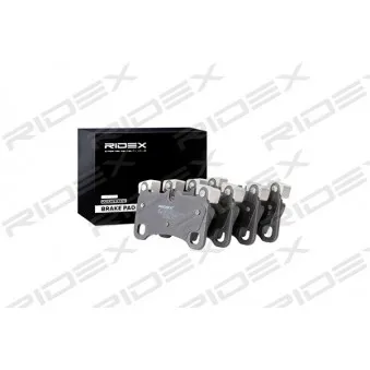 RIDEX 402B0766 - Jeu de 4 plaquettes de frein arrière