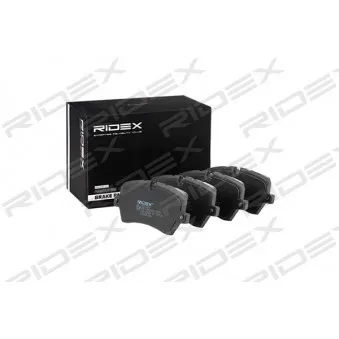 RIDEX 402B0818 - Jeu de 4 plaquettes de frein arrière