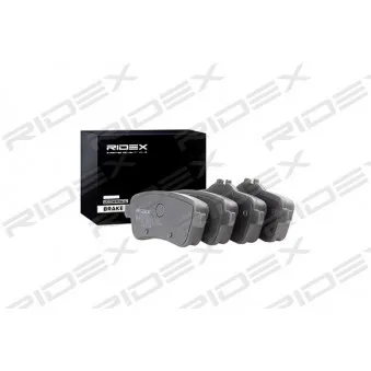 RIDEX 402B0836 - Jeu de 4 plaquettes de frein arrière