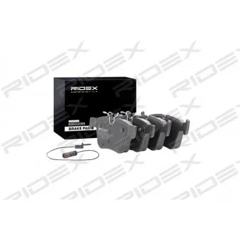 RIDEX 402B0863 - Jeu de 4 plaquettes de frein arrière