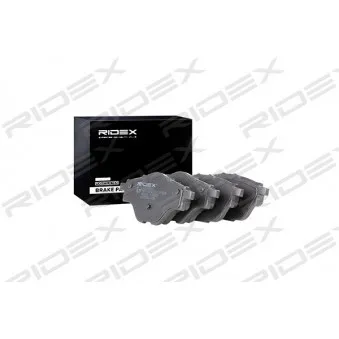 RIDEX 402B0866 - Jeu de 4 plaquettes de frein arrière