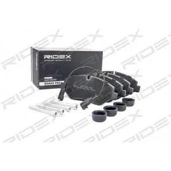 Jeu de 4 plaquettes de frein avant RIDEX OEM D10609X60B