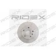 RIDEX 82B0002 - Jeu de 2 disques de frein arrière