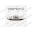 RIDEX 82B0005 - Jeu de 2 disques de frein avant