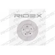 RIDEX 82B0011 - Jeu de 2 disques de frein avant