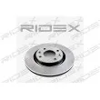 RIDEX 82B0015 - Jeu de 2 disques de frein avant