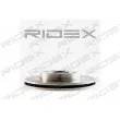 RIDEX 82B0042 - Jeu de 2 disques de frein avant