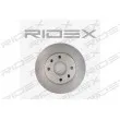 RIDEX 82B0051 - Jeu de 2 disques de frein avant