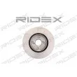 RIDEX 82B0058 - Jeu de 2 disques de frein avant